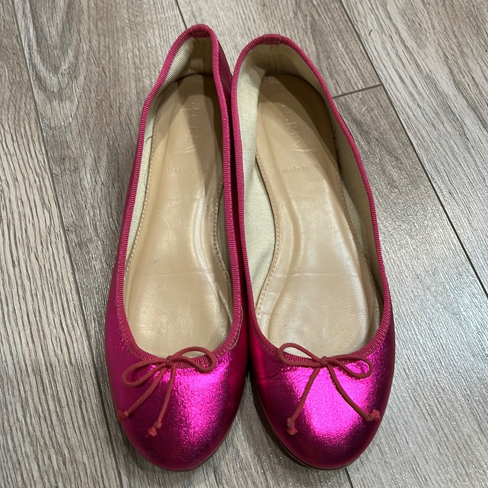 Pre-owned J.Crew ballet flat size 7 Made in Italy